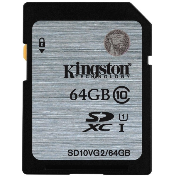 Карта пам'яті Kingston SDHC 64GB Class 10 UHS-I R45MB/s